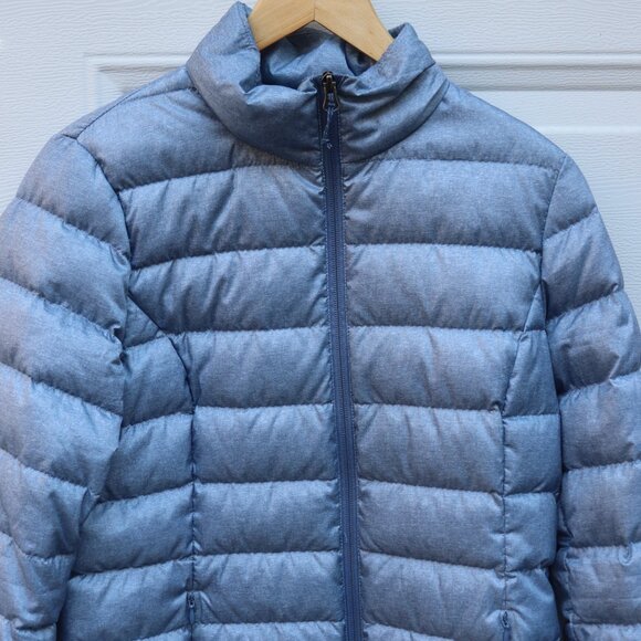 Eddie Bauer Cirruslite Down Jacket Heather Blue Women's Size Small Used - Picture 2 of 6